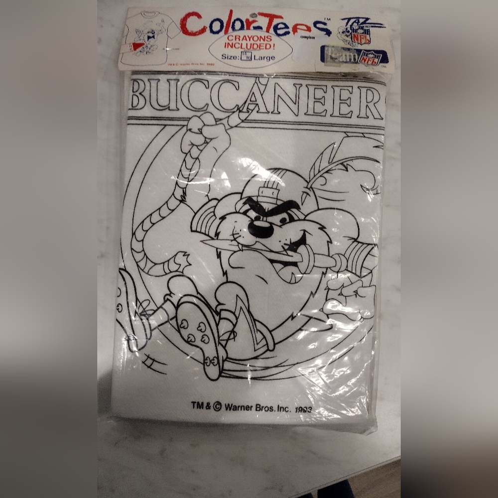 Vintage NFL Buccaneers Color-Tees with Crayons